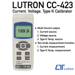 Lutron CC-423 - Current, Voltage, Type K Calibrator