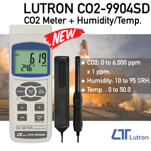 Lutron CO2-9904SD - CO2 Meter Humidity/Temperature