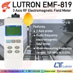 Lutron EMF-819 - 3 Axis Radio Frequency Electromagnetic Field Meter