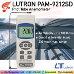 Lutron PAM-9212SD - Pitot Tube Anemometer + Differential Manometer 