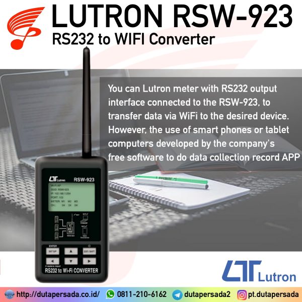 Lutron Interface R5232 Lutron RSW-923 - RS232 to Wifi Converter - DUTA PERSADA INSTRUMENT