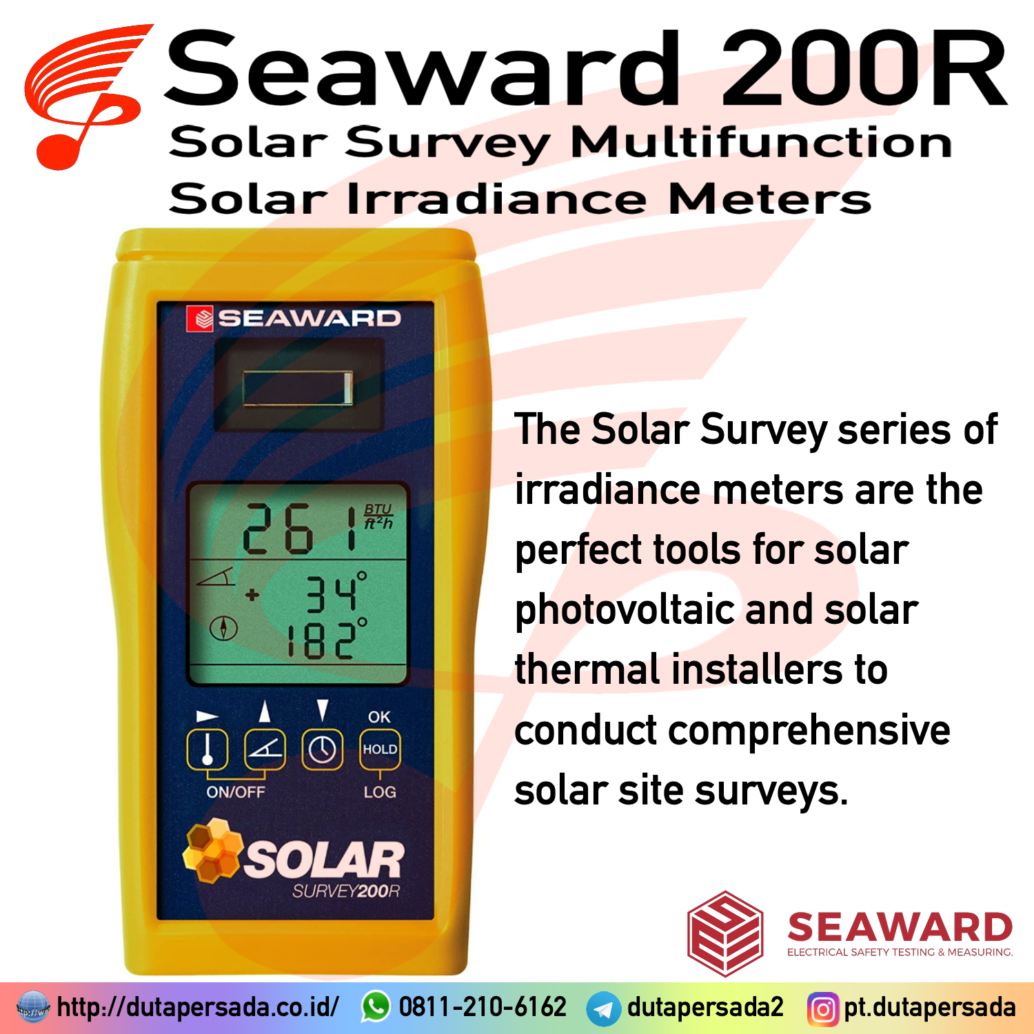Seaward Solar Survey 200R - Irradiance Meters SS200R