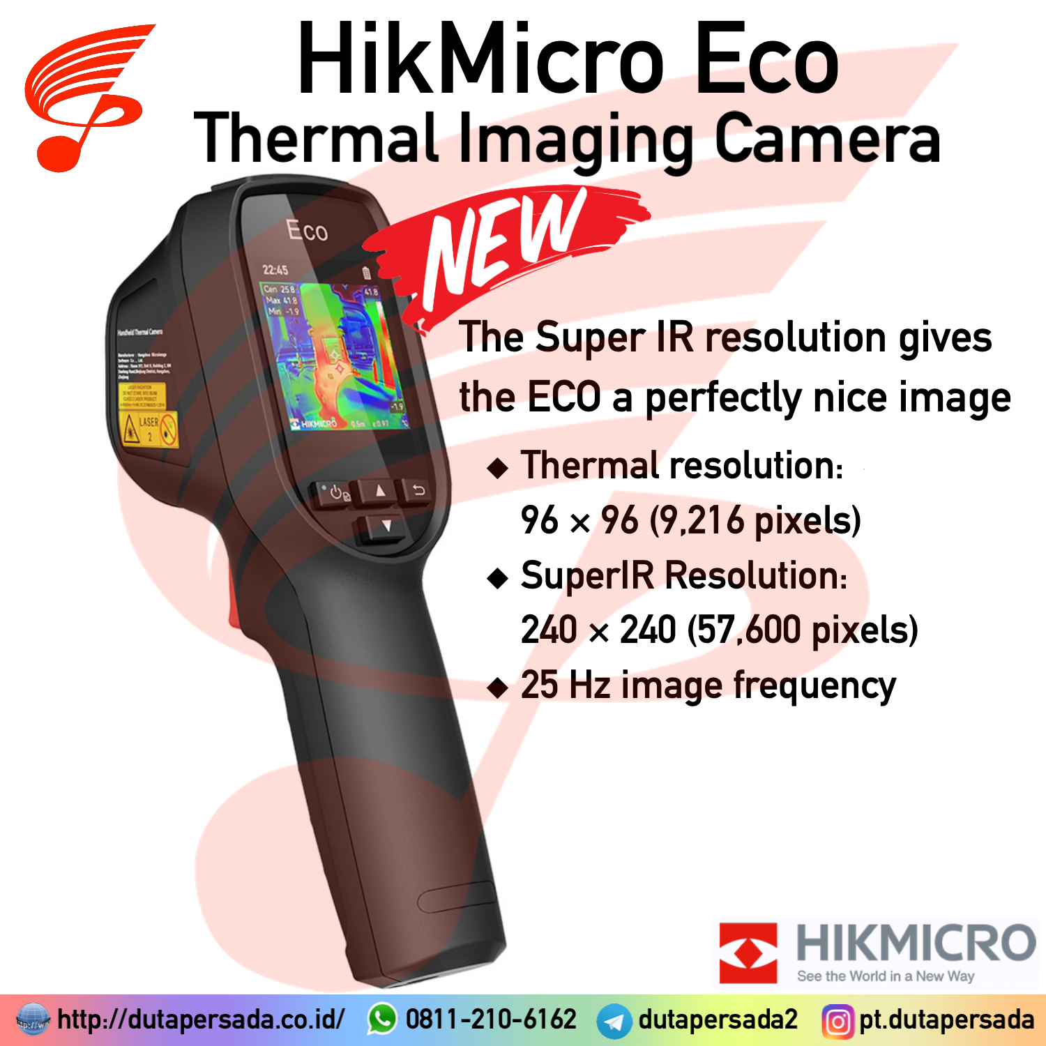 HIKMICRO Eco - Thermal Imaging Camera 240x240 SuperIR Resolution - Gambar 2