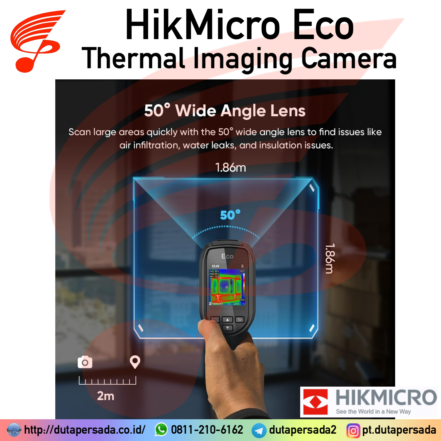 HIKMICRO Eco - Thermal Imaging Camera 240x240 SuperIR Resolution - Gambar 3