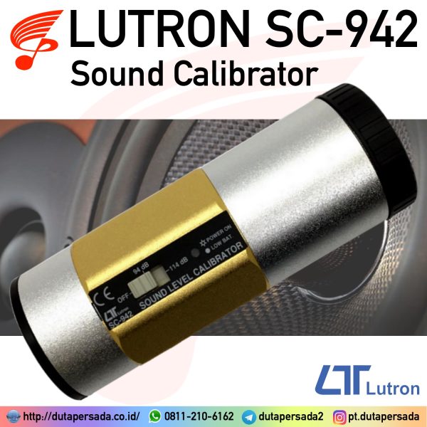 Lutron SC-942 - Sound Level Calibrator - DUTA PERSADA INSTRUMENT