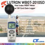 Lutron WBGT-2010SD - Heat Index WBGT Meter with with SD Card Data Logger