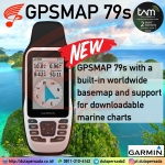 Garmin GPSMAP 79s - Marine Handheld with Worldwide Basemap