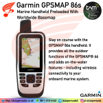 Garmin GPSMAP 86s - Marine Handheld Preloaded with Worldwide Basemap