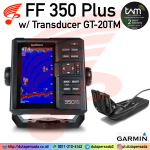 Garmin FF 350 Plus with GT-20TM - FishFinder with Transducer GT20 (ClearVu)