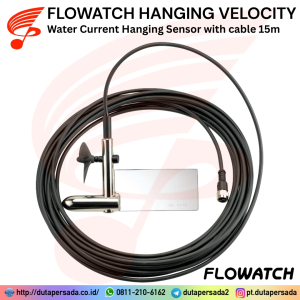 Flowatch Hanging Velocity 15m - Water Current / Hanging Sensor with 15m cable for FL-02 FL-03