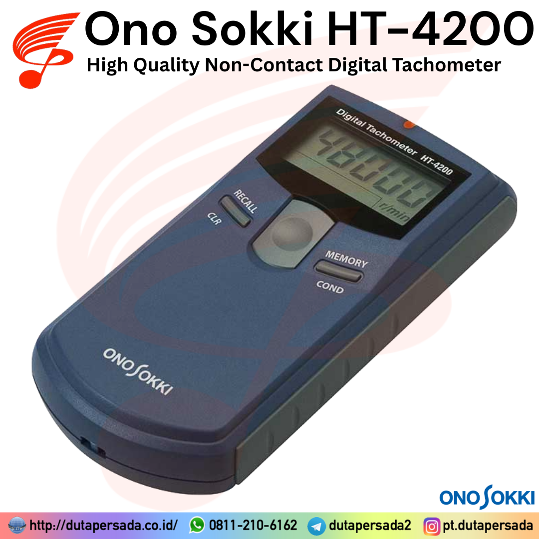 Ono Sokki HT-4200 - Non-contact Type Handheld Digital Tachometer