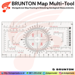 Brunton Map Multi-Tool - Mavigational Map Routing & Obtaining Geological Measurements