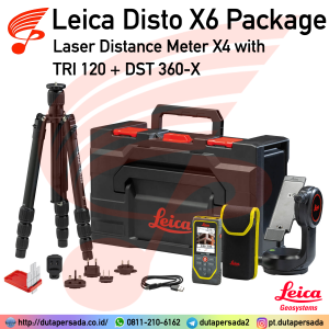 Leica Disto X6 Package - Laser Distance Meter Disto X6 with DST 360-X + TRI 120