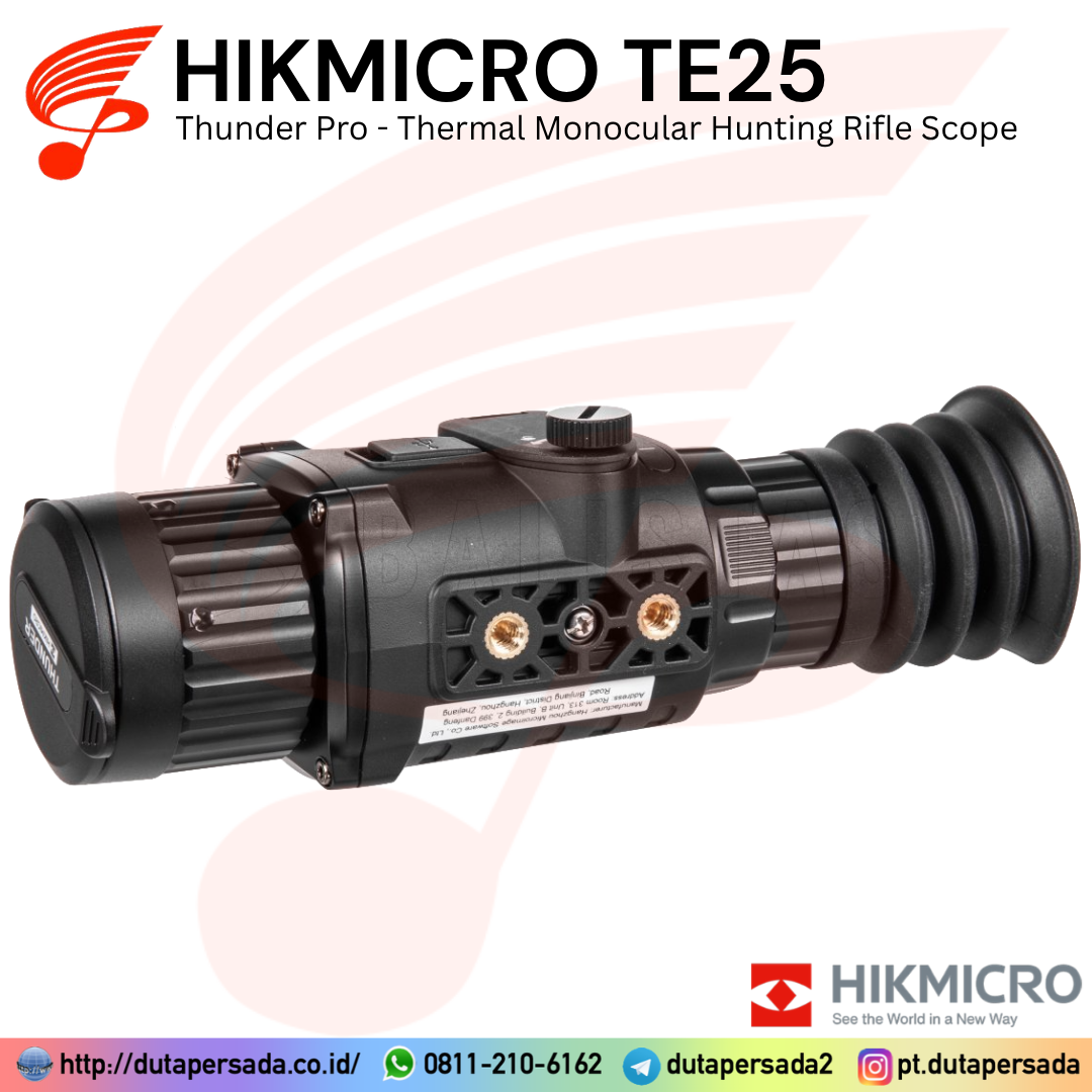 HIKMICRO Thunder Pro TE25 - 256×192 IR Resolution Thermal Monocular Hunting Rifle Scope (1200m) - Gambar 4