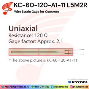 Kyowa KC-60-120-A1-11 L5M2R - Wire Strain Gage for Concrete