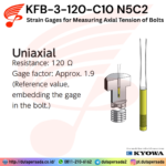 Kyowa KFB-3-120-C10 N5C2 - Strain Gages for Measuring Axial Tension of Bolts