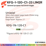 Kyowa KFG-1-120-C1-23 L1M2R - General-purpose Foil Strain Gages