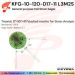 Kyowa KFG-10-120-D17-11 L3M2S - General-purpose Foil Strain Gages