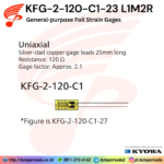 Kyowa KFG-2-120-C1-23 L1M2R - General-purpose Foil Strain Gages