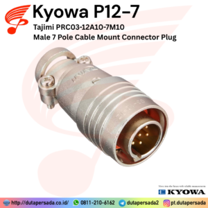 Kyowa P12-7 - Tajimi Male 7 Pole Cable Mount Connector Plug PRC03-12A10-7M10