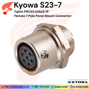 Kyowa S23-7 - Tajimi Female 7 Pole Panel Mount Connector PRC03-23A10-7F