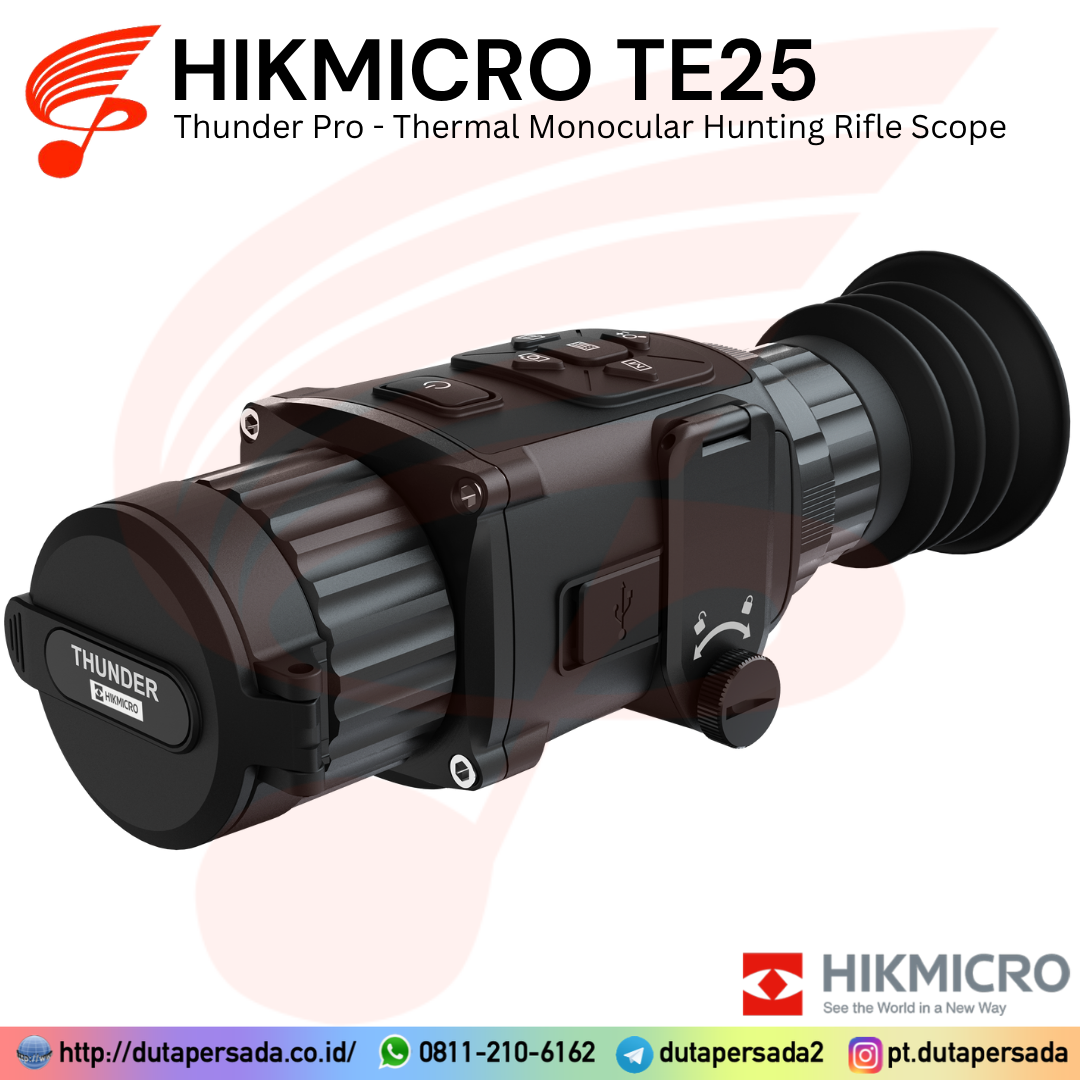 HIKMICRO Thunder Pro TE25 - 256×192 IR Resolution Thermal Monocular Hunting Rifle Scope (1200m)