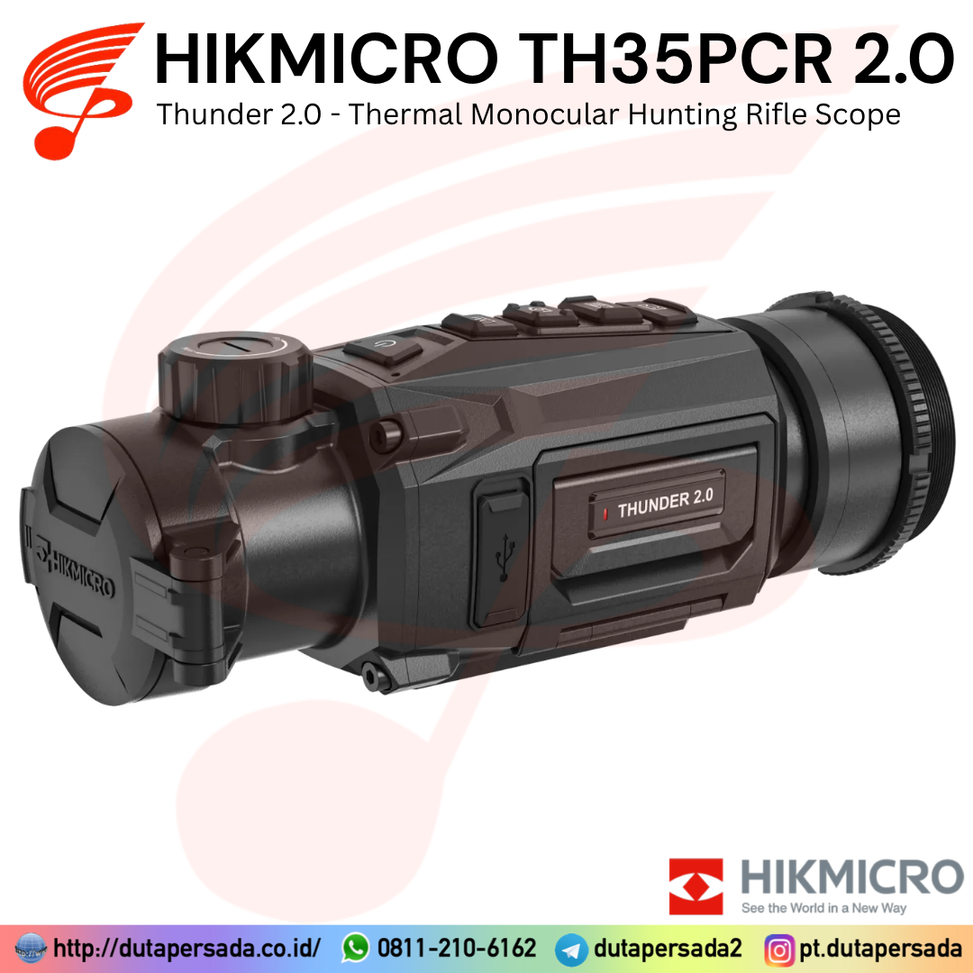 HIKMICRO THUNDER TH35PCR 2.0 - Clip-On Thermal Monocular Hunting Rifle Scope - Gambar 2
