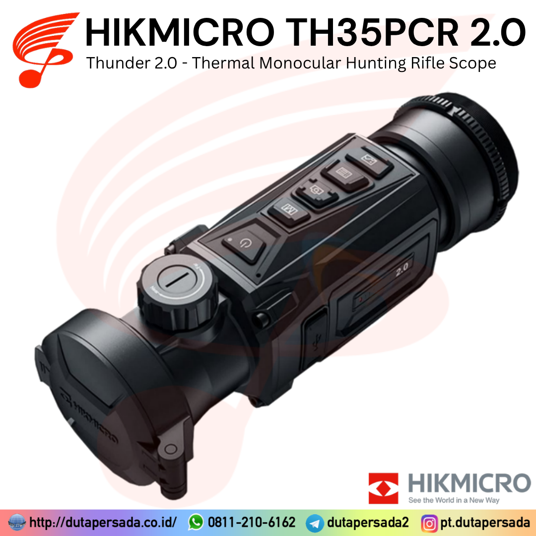 HIKMICRO THUNDER TH35PCR 2.0 - Clip-On Thermal Monocular Hunting Rifle Scope - Gambar 4