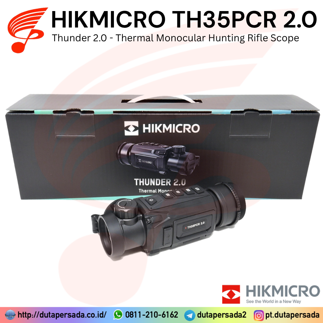 HIKMICRO THUNDER TH35PCR 2.0 - Clip-On Thermal Monocular Hunting Rifle Scope - Gambar 6